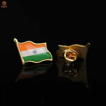 5 szt. Azja Indie Przedstawiciel kraju Flaga broszka ikonę ubrania nosić krawat klamra bezpieczeństwa Pin biżuteria kolekcja