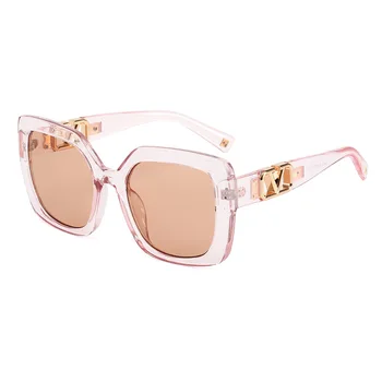 2021 duża ramka kwadratowe okulary Kobiety luksusowej marki projektant przewymiarowany okulary vintage, cieniowane soczewki okulary przeciwsłoneczne UV400