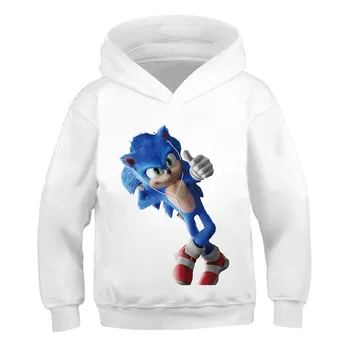 Moda Sonic the Hedgehog Dziecięce bluzy dla dziewczyn młodzieży, odzież dla chłopców bluzy anime bluza jesień i zima dla dzieci topy