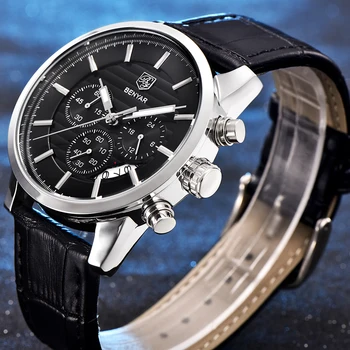 BENYAR zegarek męski biznes moda mężczyzna zegarek dla mężczyzn Top luksusowej marki zegarek Męskie męski zegarek sportowy chronograf zegarek reloj hombre 2019