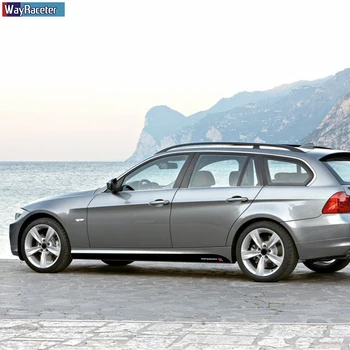 2 szt. car drzwi boczne spódnica w paski naklejka M Performance Winylowa naklejka dla BMW serii 3 E90 E91 Touring E92 E93 akcesoria