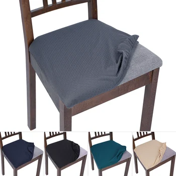 1/2/4/6szt odcinek żakardowe stałe nowoczesne obiadowe pokrowce na krzesła elastyczny spandex biurowe pokrowce na krzesła pokrowiec na krzesło
