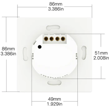 WiFi Smart Push Button Switch 2-Way RF433 Wall Panel Transmitter Kit Smart life Tuya App Control współpracuje z Alexa Google Home