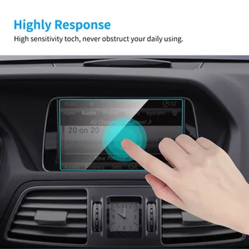 Samochodowy GPS nawigacji Screen protector dla Mercedes W212 W213 E Class Auto Screen szkło hartowane folia ochronna akcesoria samochodowe