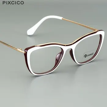 Pixcico 45771 Kwadratowe Oprawki Okularowe Damskie Optyczne Modne Okulary Komputerowe