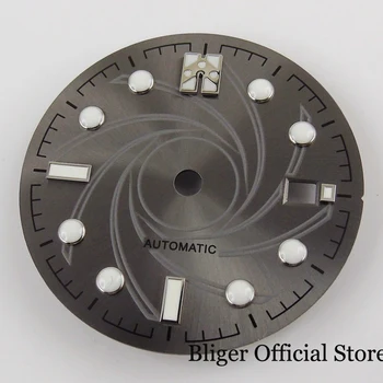 Sterylne 31 mm tarcza zegara data fit ETA 2836 MIYOTA 8215 mechanizm