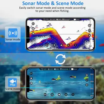 Eyoyo E1 Wireless Bluetooth Smart Fish Finder dla iOS i Android Sounder Sonar sonar echo fishfinder App Sea Fish Detect