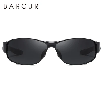 BARCUR polaryzacyjne męskie okulary sportowe odcienie dla kobiet TR90 kwadratowe okulary Przeciwsłoneczne