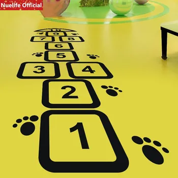 Cyfrowe klasyki skoki wzór szachownicy pół naklejki dla dzieci ogród zabaw aktywność pokój klasy podłoga naklejki