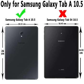 Samsung Samsung Galaxy Tab A A2 10.5 2018 T590 T595 T597 pokrowiec odporny na wstrząsy inteligentne etui dla Samsung Galaxy Tab 10.5 A