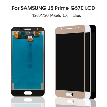 Oryginalny 5.0 wyświetlacz LCD do Samsung Galaxy J5 Prime G570 G570F G570M wyświetlacz LCD ekran dotykowy digitizer w zbieraniu części zamienne