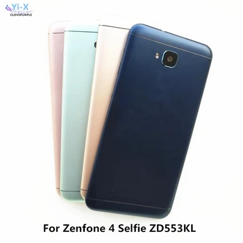 Nowa tylna obudowa pokrywy baterii Asus Zenfone 4 Selfie ZD553KL tylna pokrywa baterii etui z bocznymi przyciskami i obiektywem