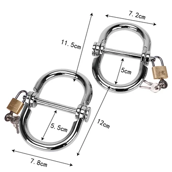 IKOKY Sex Shop Fetysz Adult Games SM-Bondage Play Chain Stainless Steel Restraint Sex Toys for Couple Handcuffs