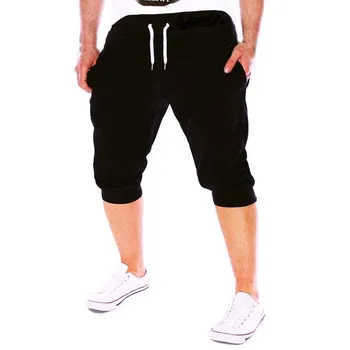 MANVIE letni mężczyzna siłownia trening bieganie spodenki spodnie Fit elastyczna casual ubrania sportowe krótkie spodnie Męskie spodnie biegacze 9.14