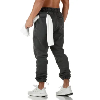 Nowe Spodnie Biegowe Męskie Джоггеры Sportowe Spodnie, Bawełniana Odzież Sportowa Spodnie Sportowe Na Świeżym Powietrzu Męski Siłownia Trening Jogging Spodnie Sportowe