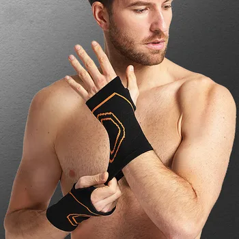 2 szt. elastyczna złączka zaciskowa naręczny ochraniacz siatkówka koszykówka wsparcie nadgarstka dłoni Pad Brace Sports Hand Bandage Gym Sport Wrap