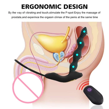 Podwójne silniki seks analny zabawki dla par dildo penis pierścienie pochwy korek analny wibrator masażer prostaty masturbator dla mężczyzn gejów