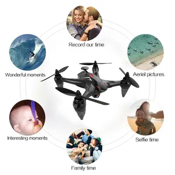 GPS Drone Smart Fixed Height 1080P Wide Angle Camera WiFi 5G pompa bezszczotkowy Motor Quadcopter Flight 21Minut RC Helicopter Dron