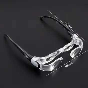 2.1 X 0-300 stopni ABS + akryl optyczne soczewki przenośne regulowane telewizyjne okulary lupa do oglądania telewizji