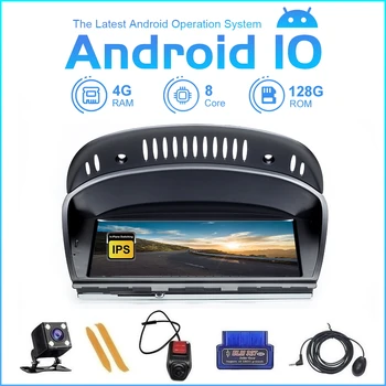 ZLtoopai SIM 8Core 4+128GB Android10 dla BMW Series 5/3 E60 E61 E62 E63 E90 samochodowy odtwarzacz multimedialny nawigacja GPS stereo blok