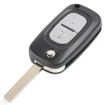 KEYECU klapki zdalny kluczyk z 2 przyciskami 433 Mhz PCF7946 chip brelok do Renault Kangoo Clio 3 Modus Trafic Master