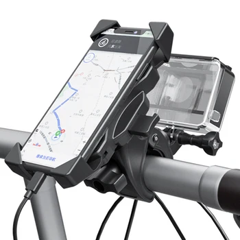 Dla kamery Gopro Hero Mibilephone rowerowy uchwyt na rower motor uchwyt Go Pro 9/8/7/6/5/4/3+ podstawka uchwyt ramki