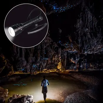Wodoodporny profesjonalny potężny super bright led latarka do nurkowania Diver Light Underwater LED Torch Lamp