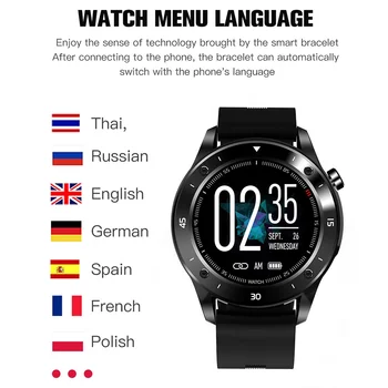2020 F22 Smart Watch Men GPS Bluetooth Control 1.54 Calowy ekran Full Touch Heart Rate for Android Ios Smartwatch