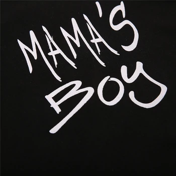 Mama ' s BOY Toddler Summer Kids Baby Boy Clothes Set list z krótkim rękawem t-shirt topy, jeansowe spodenki jeans spodnie 2 szt. zestaw ubrań