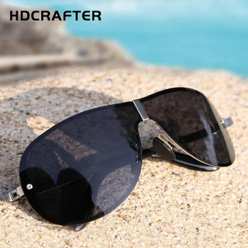 HDCRAFTER Square Brand Designer okulary mężczyźni spolaryzowane Man okulary Polaroid męski noktowizor jazdy UV400 2018 Oculos De