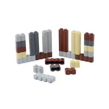 50szt MOC cegły 1X2 1x4 ściany cegły DIY oświecić budulcem cegły zabawki dla dzieci kompatybilny Legoed 30137 zebrać cząstkę