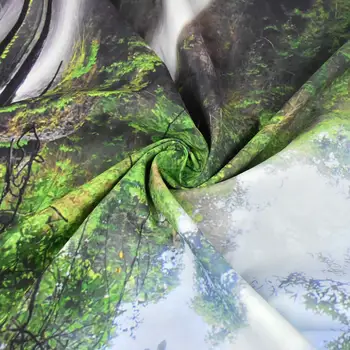 Nowoczesna HD przezroczysta woda zielona góra puszczy miękka Gobelin tkaniny nordic stolik Sypialnia Salon dekoracji