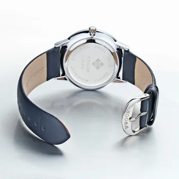 2018 luksusowej marki Wwoor Skórzany pasek męski zegarek Automatyczny data Self Leisure Sport wodoodporne męskie D 'męskie zegarki