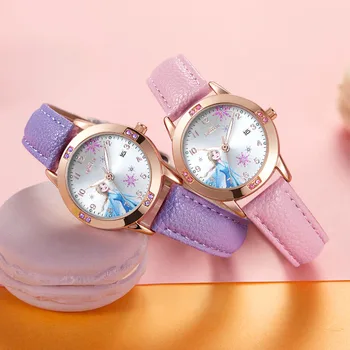 2021 mrożone ⅱ panie rhinestone luksusowe diamentowe zegarki kwarcowe kobiety kalendarz zegar dziewczyny, dzieci, piękny różowy zegarek dla dzieci prezent