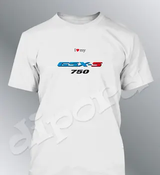 Koszulka Personnalise GSXS 750 S M L XL XXL Homme Col Rond Moto GSX-S