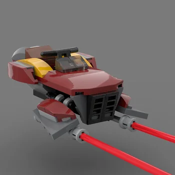 Buildmoc Wars Movie Land Airship Marshall's Podracer Speeder Bike Technic Racer Model Building Blocks Toys Kid Gift