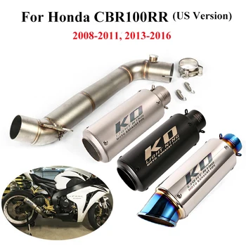 Slip On do Honda CBR1000RR 2008-2016 wydechu tłumik Link rura układu wydechowego motocykla średnie połączenie rurki tłumik końcówka ucieczka