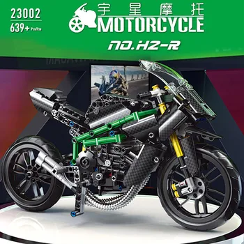 Mold King 23005 Technic RC Motorbike MOC-17249 App Control Fast Motorcycle Model Building Blocks Bricks Kids Christmas Gifts