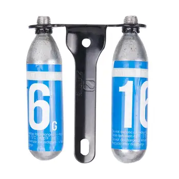 CO2 kasety uchwyt uchwyt trzymać 2 x kontrola wybuch naboje CO2 dla rowerów drogowych butelki wody komórka mocowanie rower część