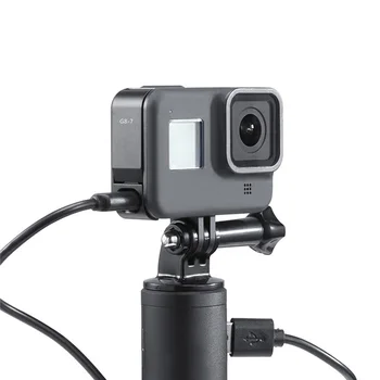 Płatny Pokrywa Komory Baterii Pokrywa Komory Baterii G8-7 Do GoPro Hero Black 8 Sports Camera Zdejmowana Pokrywa Adaptera Ładowarki Port Type-C