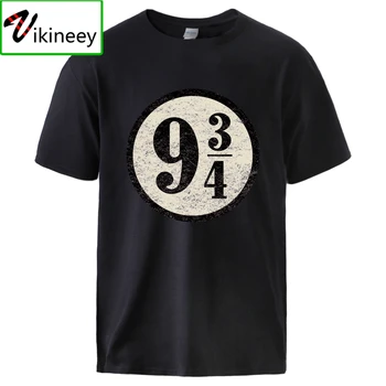Dziewięć i trzy czwarte t-shirt dla mężczyzn w 2020 letnia platforma 9-34 Hogwart bawełna odzież sportowa top tee Camisas odzież uliczna