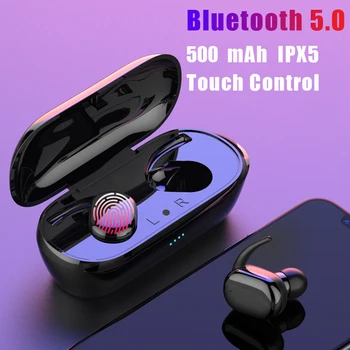 Y30 TWS linii Papilarnych Touch Bluetooth 5.0 słuchawki Bezprzewodowe 4D słuchawki stereo redukcja szumów plac sportowy wodoodporny zestaw słuchawkowy