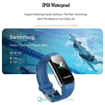 Temperatura smart-grupa Mężczyźni Kobiety inteligentne bransoletka Sport Bluetooth Smartband wodoodporny zegarek dla Android IOS zegarek
