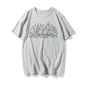 FXXK Flame Letter Printing letnia moda Damska t-shirt Harajuku bawełna koszulka Damska casual styl uliczny topy dla kobiet 2020