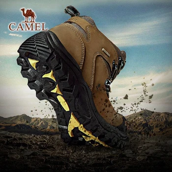 CAMEL Men Women High Top Hiking Shoes 2019 wytrzymałe wodoodporne, antypoślizgowe uliczne wspinaczkowa boot turystyka wojskowe buty taktyczne