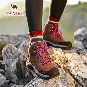 CAMEL Men Women High Top Hiking Shoes 2019 wytrzymałe wodoodporne, antypoślizgowe uliczne wspinaczkowa boot turystyka wojskowe buty taktyczne
