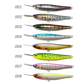 Hunthouse Sinking Pencil Fishing Lure Riser Bait Small Size Metal Lip wobbler (zespół muzyczny) Silent lw520 Minnow 40/70mm 5.6/8.2 g Bass Trout