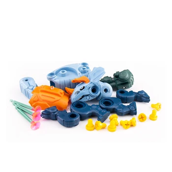 Dzieci dinozaur Cool Boy Toy Set Educational Designer Montessori Model Assembly Drill Puzzle Toys for Kid