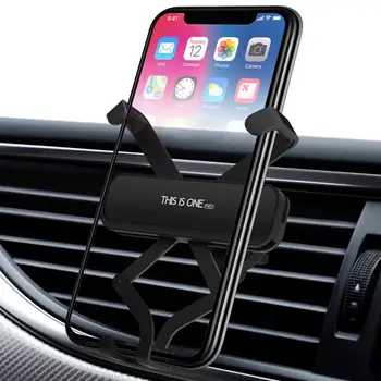 Grawitacyjna uchwyt samochodowy do Smsung S10 in Car Air Vent Mount stop aluminium uchwyt telefonu komórkowego GPS podstawka do iPhone 12 Xiaomi Huawei