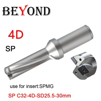 BEYOND U drill 4D 25-30 mm 26 26.5 27 do 28.5 29 CNC SP indeksowane wiertła do SPMG 07T308 wstaw otwór metalu wiertło zestaw CNC